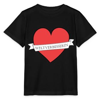 Weltverbesserin - Stanley/Stella Kinder T-Shirt MINI CREATOR  - Schwarz - Vorne - Mikhail (115cm)