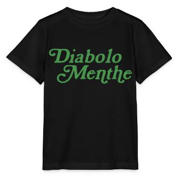 Diabolo menthe - T-shirt bio MINI CREATOR Stanley/Stella Enfant - noir - Devant - Mikhail (115cm)
