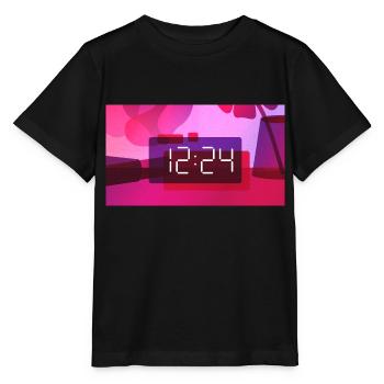 Time – 12:24 PM - Stanley/Stella MINI CREATOR Kids’ T-Shirt - black - Front - Mikhail (115cm)