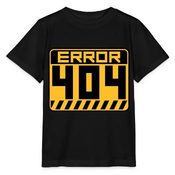 Avertissement d’erreur 404 Shield - T-shirt bio MINI CREATOR Stanley/Stella Enfant - noir - Devant - Mikhail (115cm)