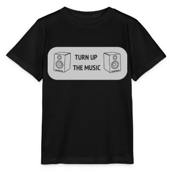 Turn up the music - Stanley/Stella MINI CREATOR Kids’ T-Shirt - black - Front - Mikhail (115cm)
