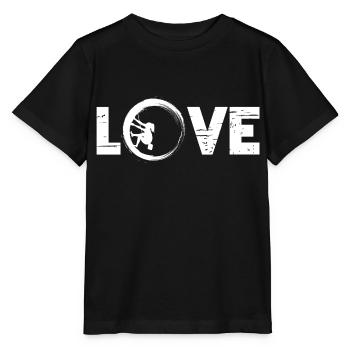 Sporty Hobby Leidenschaft Klettern - Stanley/Stella Kinder T-Shirt MINI CREATOR  - Schwarz - Vorne - Mikhail (115cm)