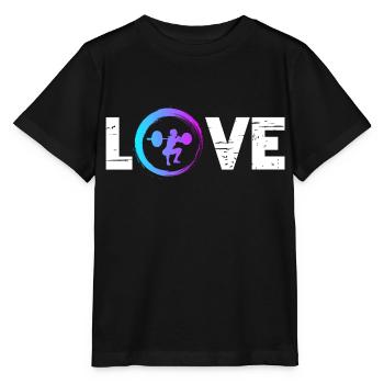 Sporty Hobby Leidenschaft Gewichtheben - Stanley/Stella Kinder T-Shirt MINI CREATOR  - Schwarz - Vorne - Mikhail (115cm)