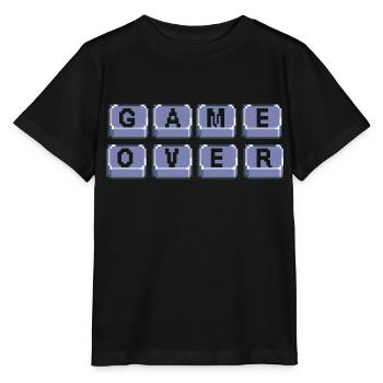 Game over - T-shirt bio MINI CREATOR Stanley/Stella Enfant - noir - Devant - Mikhail (115cm)