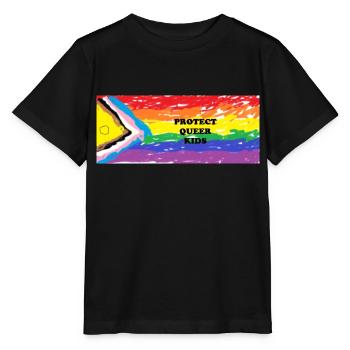 Protéger les enfants queer - T-shirt bio MINI CREATOR Stanley/Stella Enfant - noir - Devant - Mikhail (115cm)