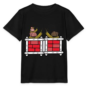 Schnecken Familie Schnecke Schneckenhaus Kind - Stanley/Stella Kinder T-Shirt MINI CREATOR  - Schwarz - Vorne - Mikhail (115cm)