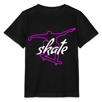 Skater - Stanley/Stella MINI CREATOR Kids’ T-Shirt - black - Front - Mikhail (115cm)