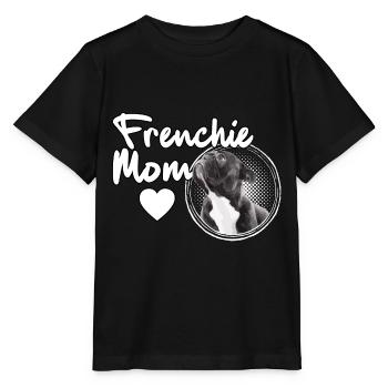 Frenchie Mom French Bulldog Mama - Stanley/Stella Kinder T-Shirt MINI CREATOR  - Schwarz - Vorne - Mikhail (115cm)