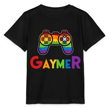 Gaymer LGBT Gaming Gift Jeu pour les homosexuels drôle - T-shirt bio MINI CREATOR Stanley/Stella Enfant - noir - Devant - Mikhail (115cm)