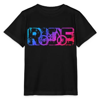 Ride MTB mountain bike - Stanley/Stella MINI CREATOR Kids’ T-Shirt - black - Front - Mikhail (115cm)