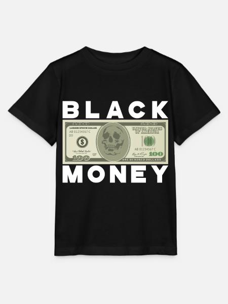 BLACK MONEY - Stanley/Stella Kinder T-Shirt MINI CREATOR  - Schwarz