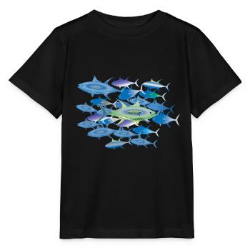 Tote Fische - Stanley/Stella Kinder T-Shirt MINI CREATOR  - Schwarz - Vorne - Mikhail (115cm)