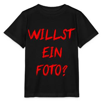 Willst Ein Foto - Stanley/Stella Kinder T-Shirt MINI CREATOR  - Schwarz - Vorne - Mikhail (115cm)