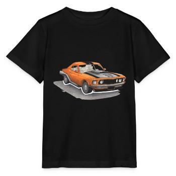 Muscle car - T-shirt bio MINI CREATOR Stanley/Stella Enfant - noir - Devant - Mikhail (115cm)