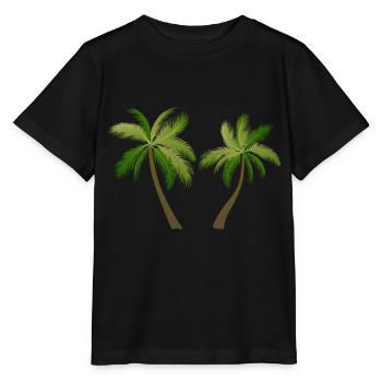 Palmen Baum Palmen - Stanley/Stella Kinder T-Shirt MINI CREATOR  - Schwarz - Vorne - Mikhail (115cm)
