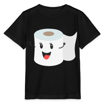 Papier toilette - T-shirt bio MINI CREATOR Stanley/Stella Enfant - noir - Devant - Mikhail (115cm)