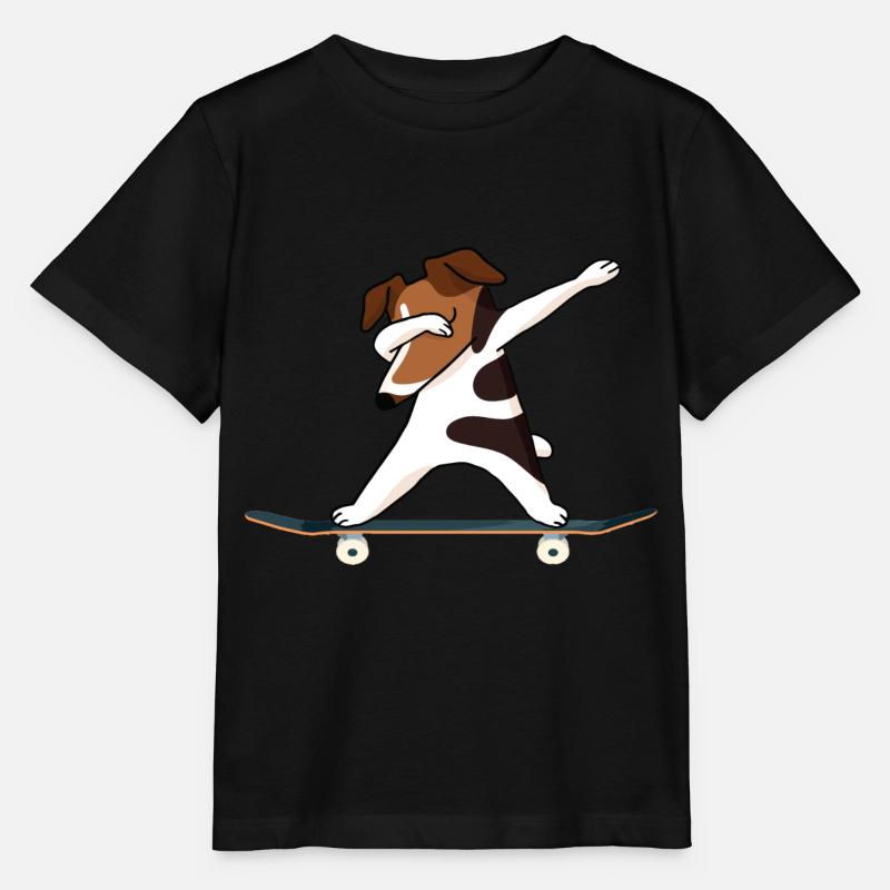 Dabbing Hund Skateboard - Stanley/Stella Kinder T-Shirt MINI CREATOR - Schwarz