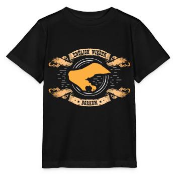 Enfin, à nouveau, Borkum - T-shirt bio MINI CREATOR Stanley/Stella Enfant - noir - Devant - Mikhail (115cm)