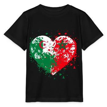 Algérie Maroc - T-shirt bio MINI CREATOR Stanley/Stella Enfant - noir - Devant - Mikhail (115cm)