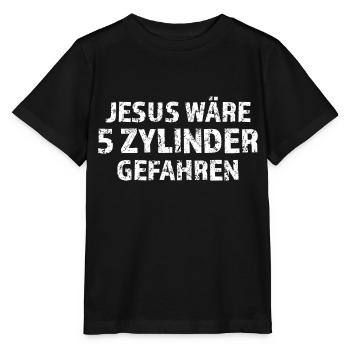 5 Zylinder Fünf Zylinder - Stanley/Stella Kinder T-Shirt MINI CREATOR  - Schwarz - Vorne - Mikhail (115cm)