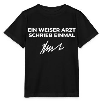 Weiser arzt Geschenk Krankenwagen Medizin - Stanley/Stella Kinder T-Shirt MINI CREATOR  - Schwarz - Vorne - Mikhail (115cm)