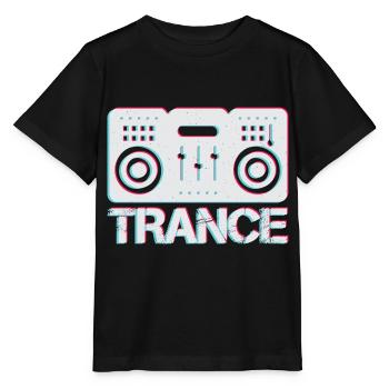 I Love Trance Music - T-shirt bio MINI CREATOR Stanley/Stella Enfant - noir - Devant - Mikhail (115cm)