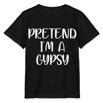 faire semblant d’être un gitan - T-shirt bio MINI CREATOR Stanley/Stella Enfant - noir - Devant - Mikhail (115cm)