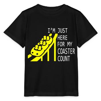 Rollercoaster Roller Coaster - Stanley/Stella MINI CREATOR Kids’ T-Shirt - black - Front - Mikhail (115cm)