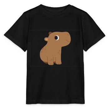Hippo, Hippopotamus - Stanley/Stella Kinder T-Shirt MINI CREATOR  - Schwarz - Vorne - Mikhail (115cm)