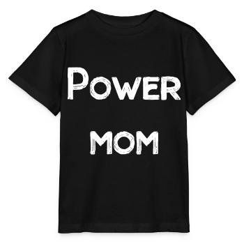 power maman maman maman maman enfants parents police - T-shirt bio MINI CREATOR Stanley/Stella Enfant - noir - Devant - Mikhail (115cm)