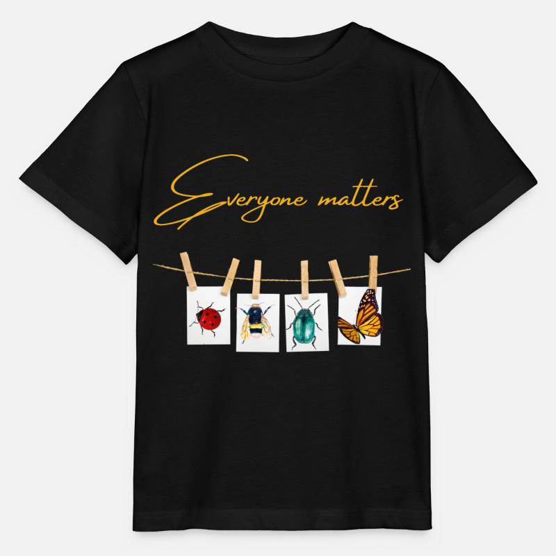 Jeder zählt - Stanley/Stella Kinder T-Shirt MINI CREATOR  - Schwarz