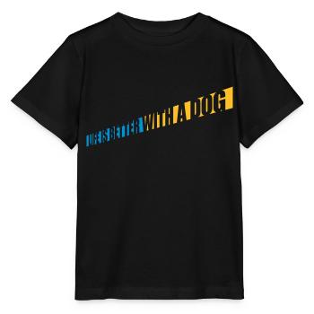 better with a dog - Stanley/Stella MINI CREATOR Kids’ T-Shirt - black - Front - Mikhail (115cm)