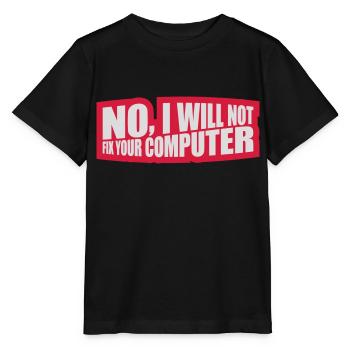 Ne pas réparer votre ordinateur - T-shirt bio MINI CREATOR Stanley/Stella Enfant - noir - Devant - Mikhail (115cm)