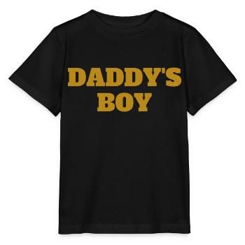 Daddy ́s Boy - Stanley/Stella MINI CREATOR Kids’ T-Shirt - black - Front - Mikhail (115cm)