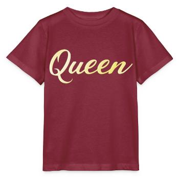 Queen - Stanley/Stella MINI CREATOR Kids’ T-Shirt - burgundy - Front - Kain (125cm)