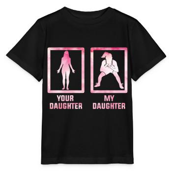 Uw Dochter Mijn Dochter - Stanley/Stella Kinder-T-shirt MINI CREATOR  - zwart - Voor - Mikhail (115cm)