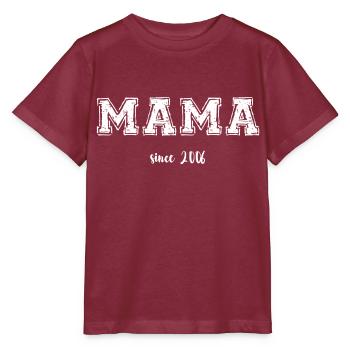 Mama 2006 - Stanley/Stella Kinder T-Shirt MINI CREATOR  - Burgunderrot - Vorne - Kain (125cm)