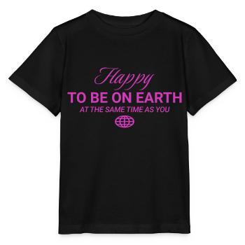 Be Kind, Be Happy Inspirational Kindness - Stanley/Stella MINI CREATOR Kids’ T-Shirt - black - Front - Mikhail (115cm)