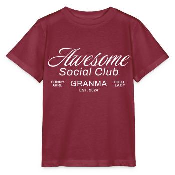 Génial Frère Social Club Drôle Cool - T-shirt bio MINI CREATOR Stanley/Stella Enfant - bordeaux - Devant - Kain (125cm)