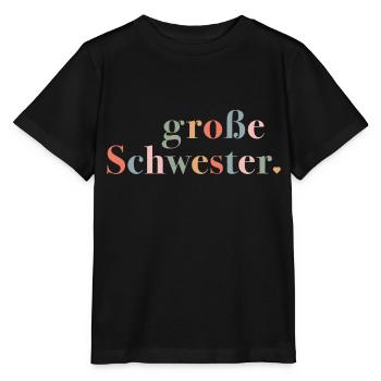 Grande Soeur - Cadeau de naissance pour fille - T-shirt bio MINI CREATOR Stanley/Stella Enfant - noir - Devant - Mikhail (115cm)