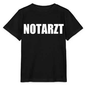 Notarzt - Stanley/Stella Kinder T-Shirt MINI CREATOR  - Schwarz - Vorne - Mikhail (115cm)