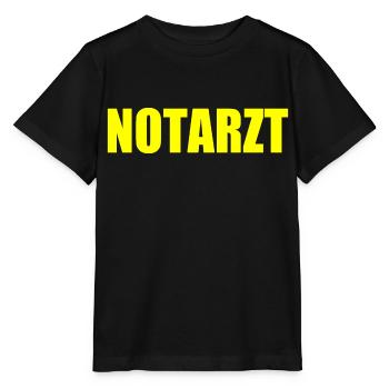 Notarzt - Stanley/Stella Kinder T-Shirt MINI CREATOR  - Schwarz - Vorne - Mikhail (115cm)