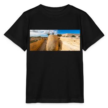 Valletta (il-Belt Valletta) massive Festung - Stanley/Stella Kinder T-Shirt MINI CREATOR  - Schwarz - Vorne - Mikhail (115cm)