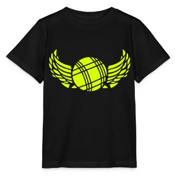 Petanque Flügel Flügel Ball 1007 - Stanley/Stella Kinder T-Shirt MINI CREATOR  - Schwarz - Vorne - Mikhail (115cm)