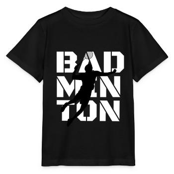 badminton - T-shirt bio MINI CREATOR Stanley/Stella Enfant - noir - Devant - Mikhail (115cm)