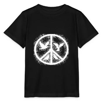 Paix - T-shirt bio MINI CREATOR Stanley/Stella Enfant - noir - Devant - Mikhail (115cm)