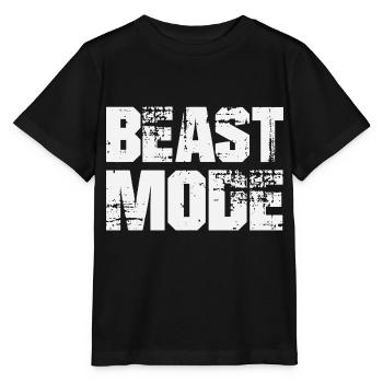 BEAST MODE - Stanley/Stella Kinder T-Shirt MINI CREATOR  - Schwarz - Vorne - Mikhail (115cm)