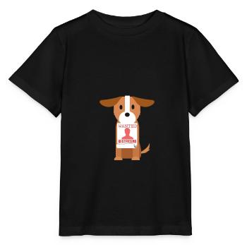 Chien meilleur ami recherché - T-shirt bio MINI CREATOR Stanley/Stella Enfant - noir - Devant - Mikhail (115cm)