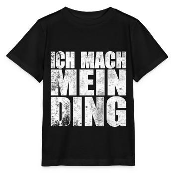 Ich mach mein Ding - Stanley/Stella Kinder T-Shirt MINI CREATOR  - Schwarz - Vorne - Mikhail (115cm)