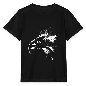 Aigle. Eagle - T-shirt bio MINI CREATOR Stanley/Stella Enfant - noir - Devant - Mikhail (115cm)